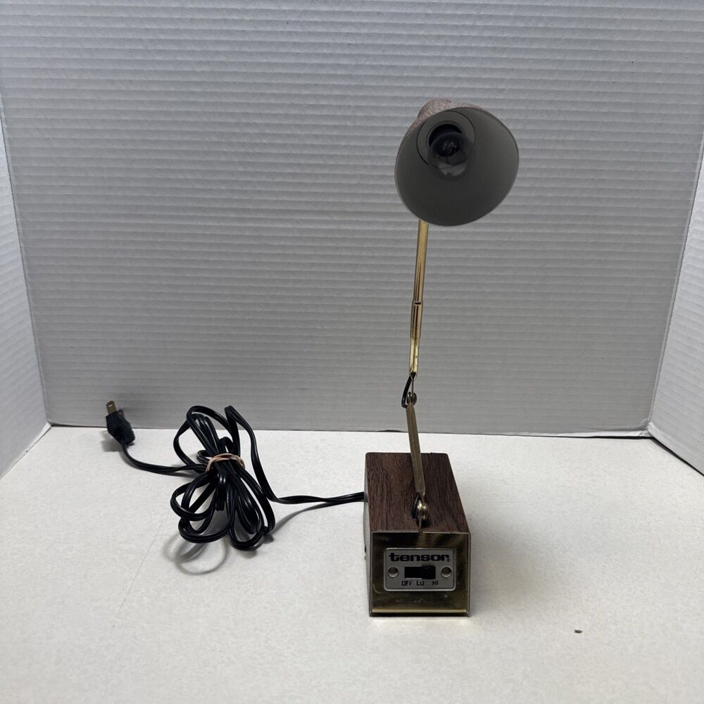 Vtg Tensor Desk Lamp Bedside Model 4975 Adjustable -Works